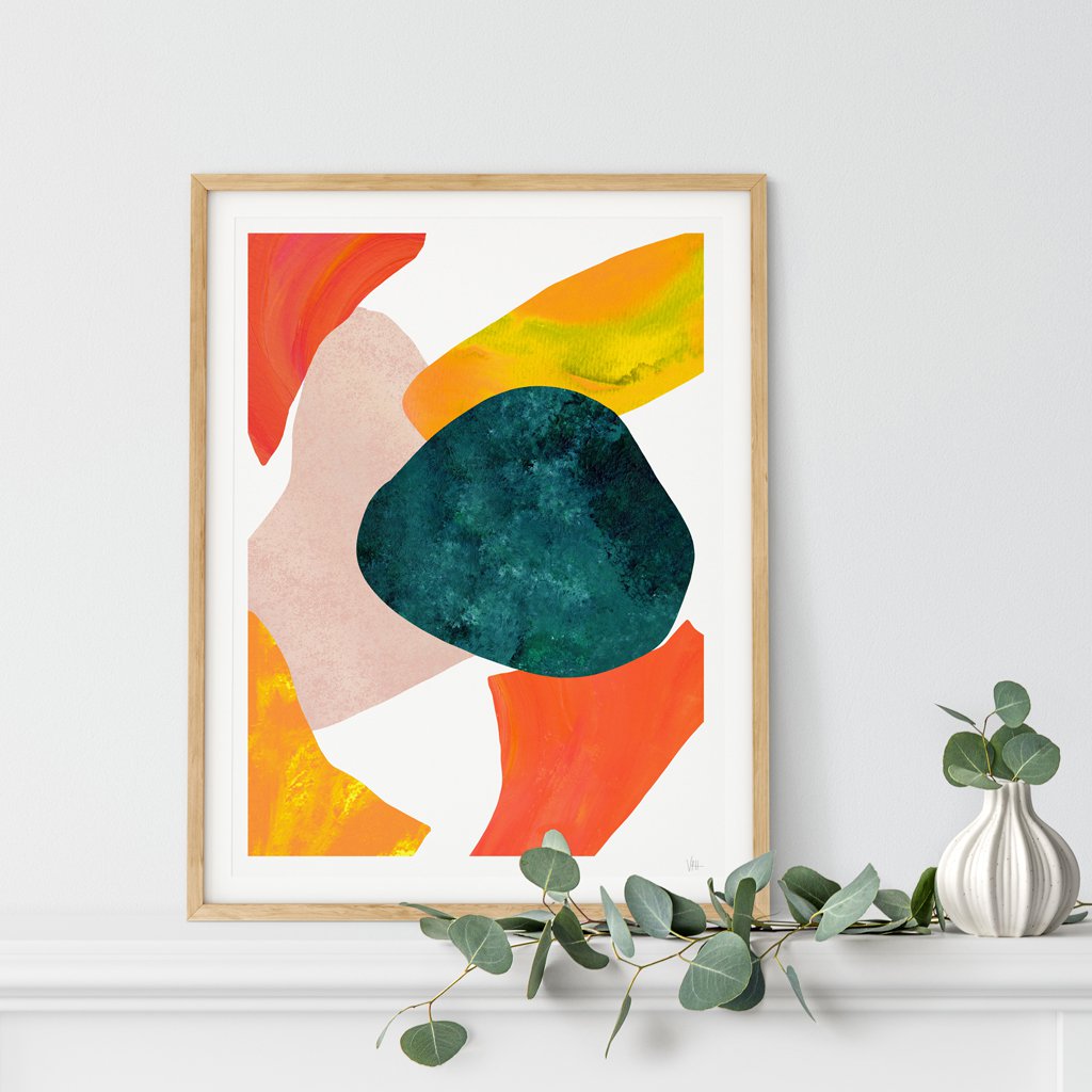 Stampa artistica astratta su larga scala Shell 2