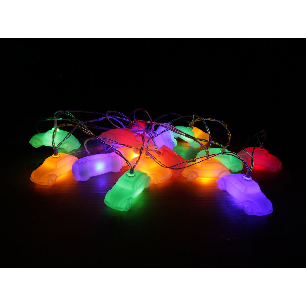 Volkswagen VW Beetle 3D-Lichterkette, 3 m, 20 x LED – mehrfarbig