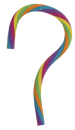 Stretchy string, Rainbow, 30 cm,
