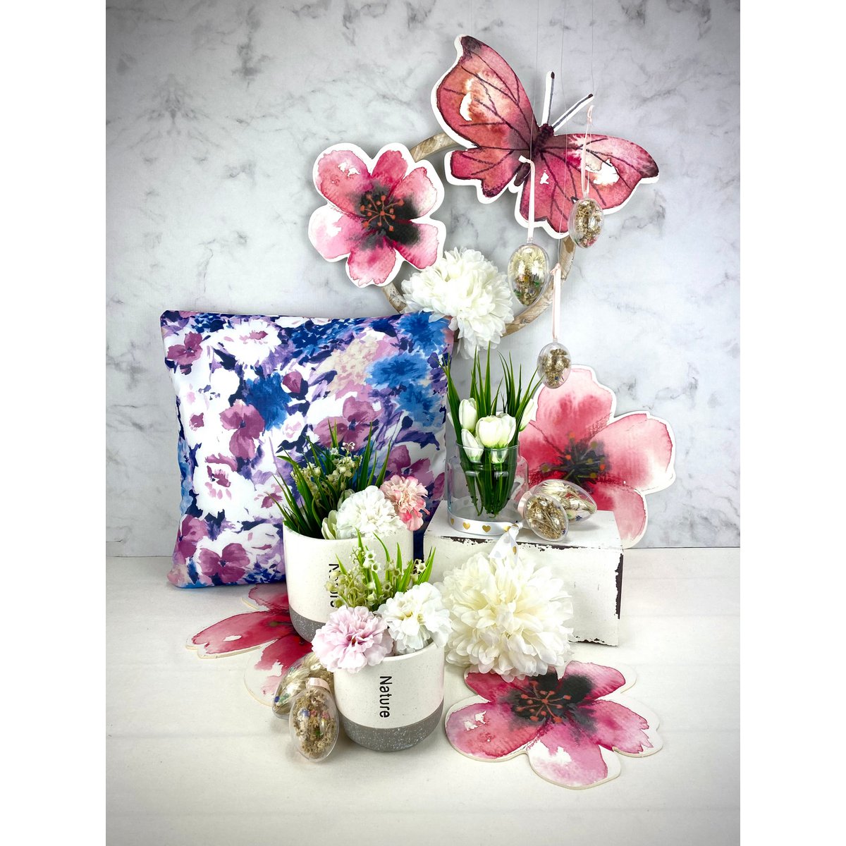 Fodera per cuscino Fiore 45x45 cm