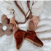 Klassische Wildlederstiefel - Cognac
