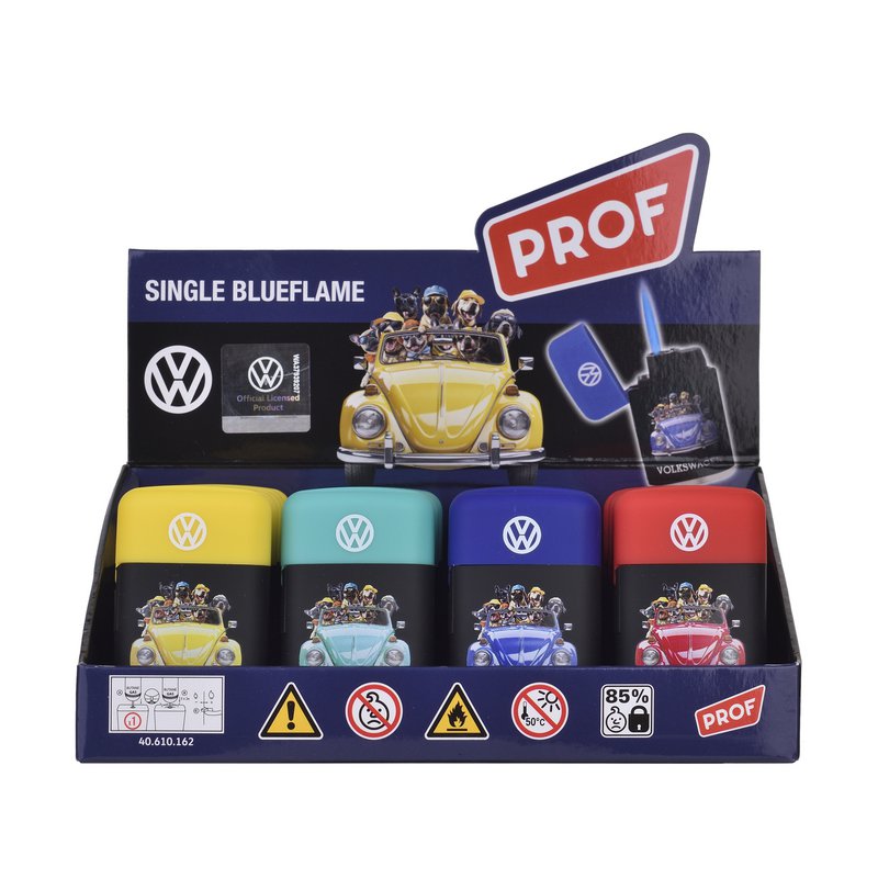 VW présentoir de 20 briquets Tempête Blue Flame