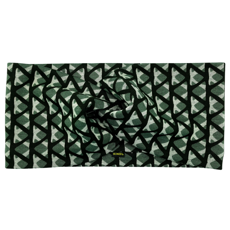 Diadema Twist - Geo Triangle Green, Ponte Jersey