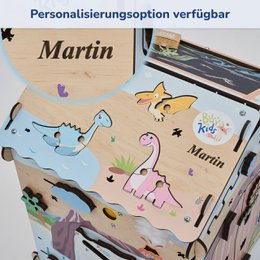 Busyboard Spielhaus DINO mit Beleuchtung