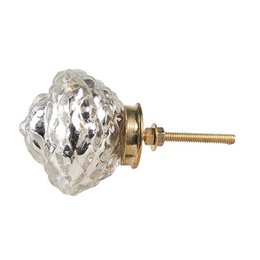 DEURKNOP Ø 6 cm transparantes Glas Meubelknop