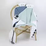 Crocodile plaid comforter
