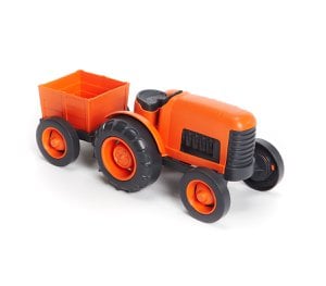 GreenToys - Tractor Oranje