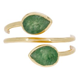 "Taya" Ring Aventurin grün