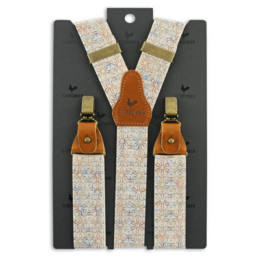 Tirantes Sir Redman - Modelo Y - Blanco roto
