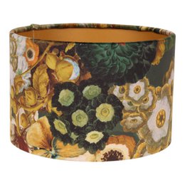 Paralume cilindro 20 cm - Oro - Tessuto