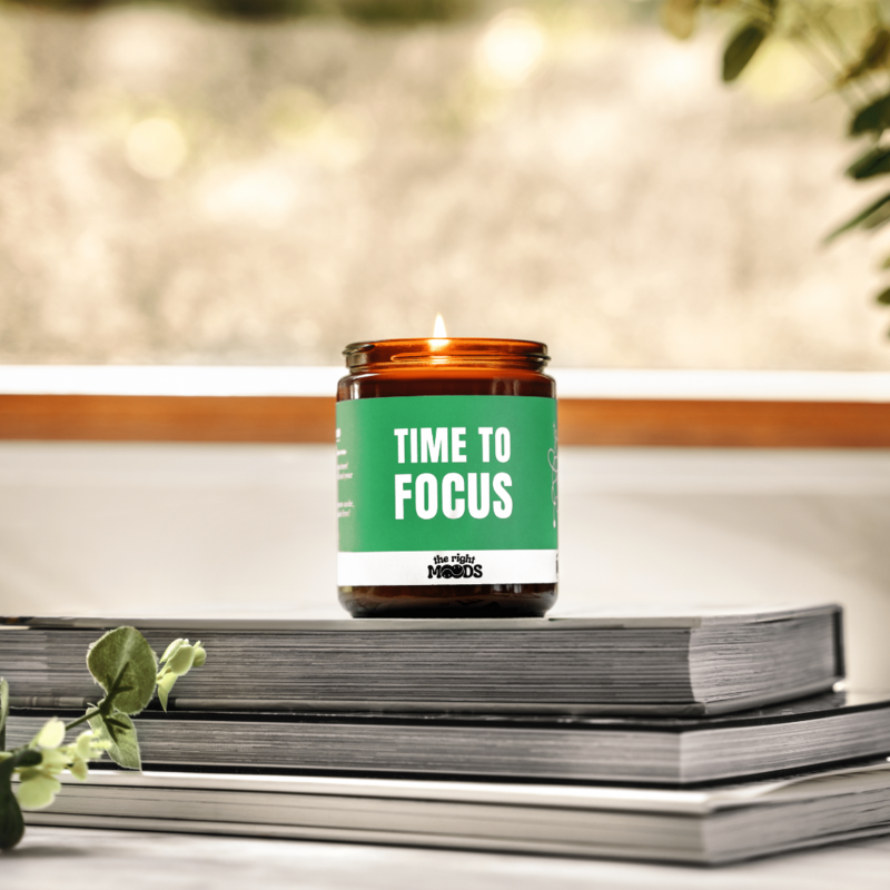 Geschenkkerze – FOCUS MOOD – Duftendes handgemachtes Sojawachs
