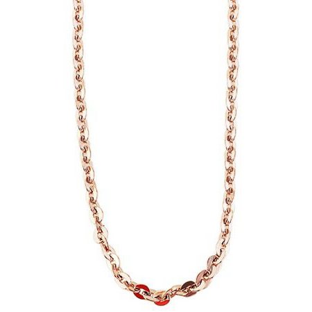 Accent ankerketting, roestvrij staal, rosé goudkleurig, lengte 45 cm