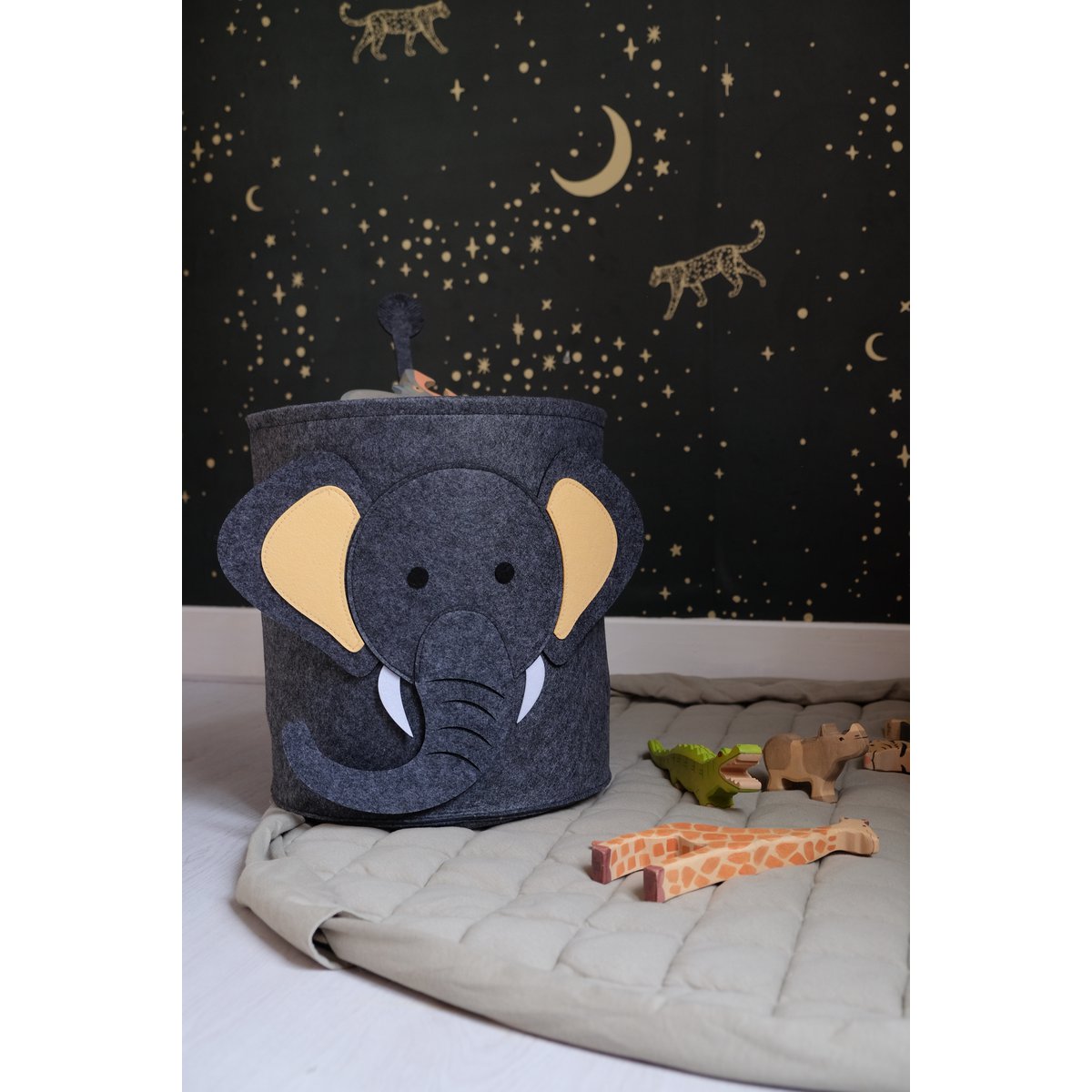 Storage Basket Children's Room - Elephant