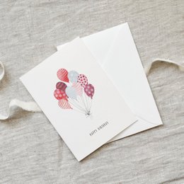 Grußkarte · Red Balloons