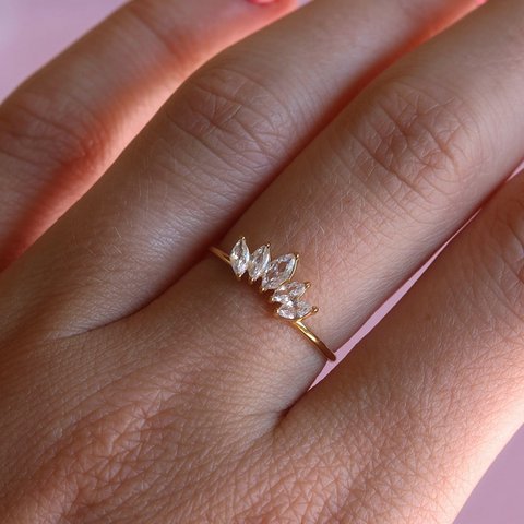 Rosy – Antiker Diamant-Clusterring