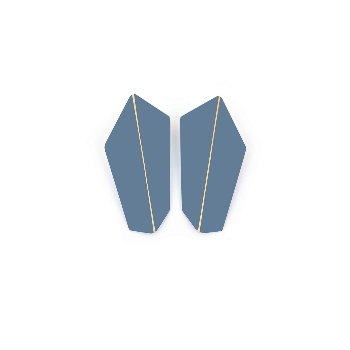 Boucles d'Oreilles Pliées Verticales