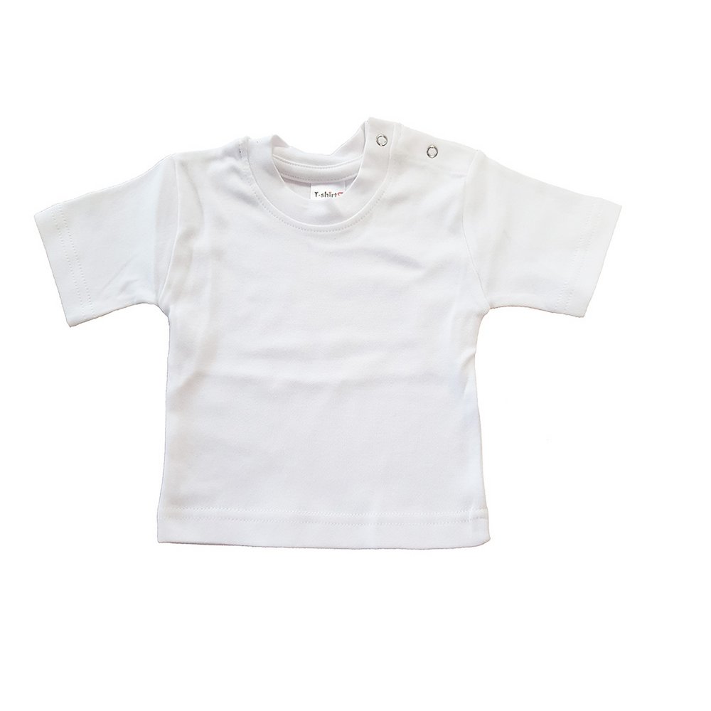 Camiseta bebé manga corta blanca