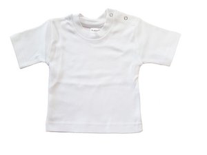 Baby T-Shirt Kurzarm weiß