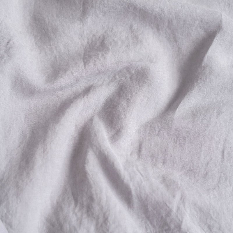 Light Grey Linen Duvet Cover