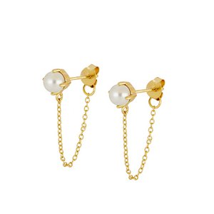 NAOMI PEARL GOLD EARRINGS