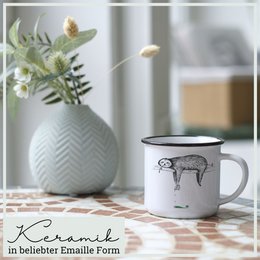 Ceramic cup - sloth