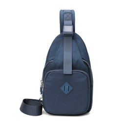  Unisex crossbody bag in various colors including black, dark purple, purple, dark gray, gray, blue, and khaki. The bag features a sleek, minimalist design with a single strap for hands-free carrying.