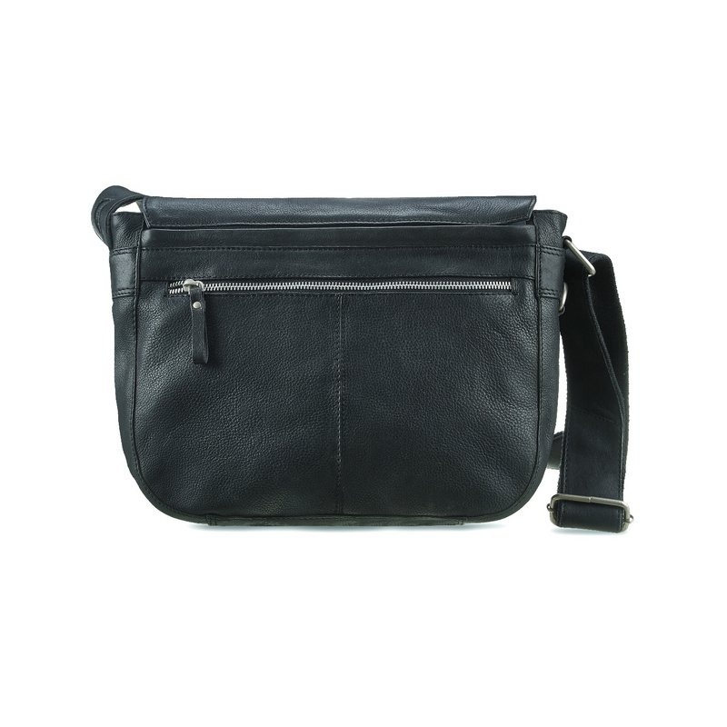 Venticinque sacca a tracolla Antigo City Black *Una borsa due stili *