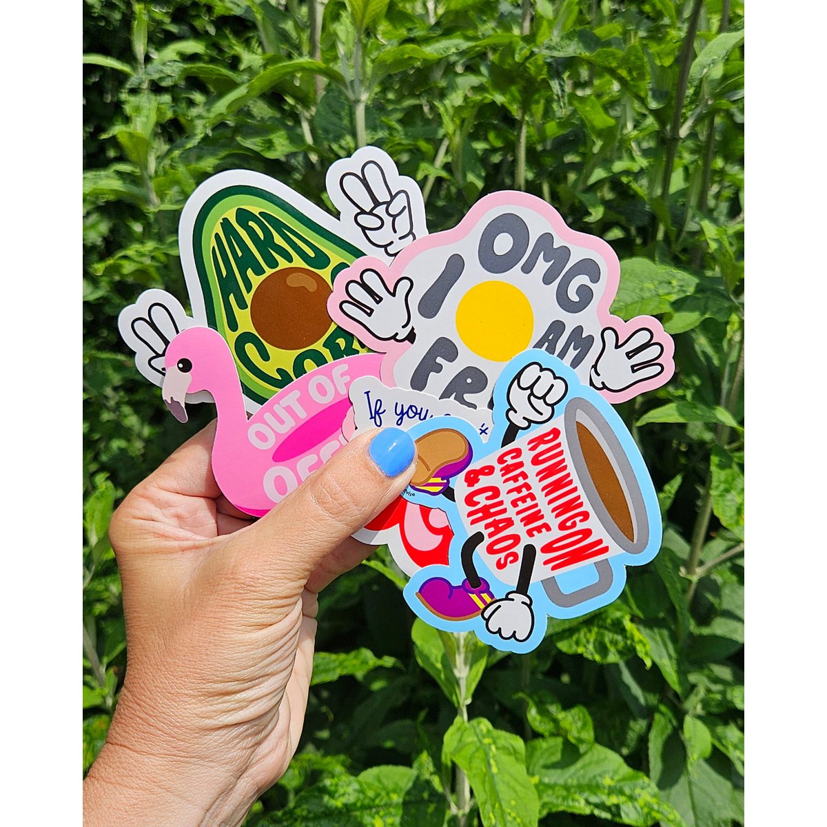 Sticker Running on Caffeine and Chaos