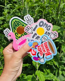Sticker Running on Caffeine and Chaos