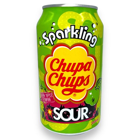 Amtiertes Vergnügen - AC151 - Getränke - Chupa Chups Suchgrüner Apfelgeschmack - 345 ml