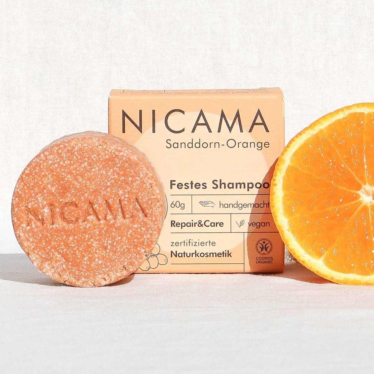 NICAMA - Shampoo Solido - Arancio Olivello Spinoso (COSMOS)