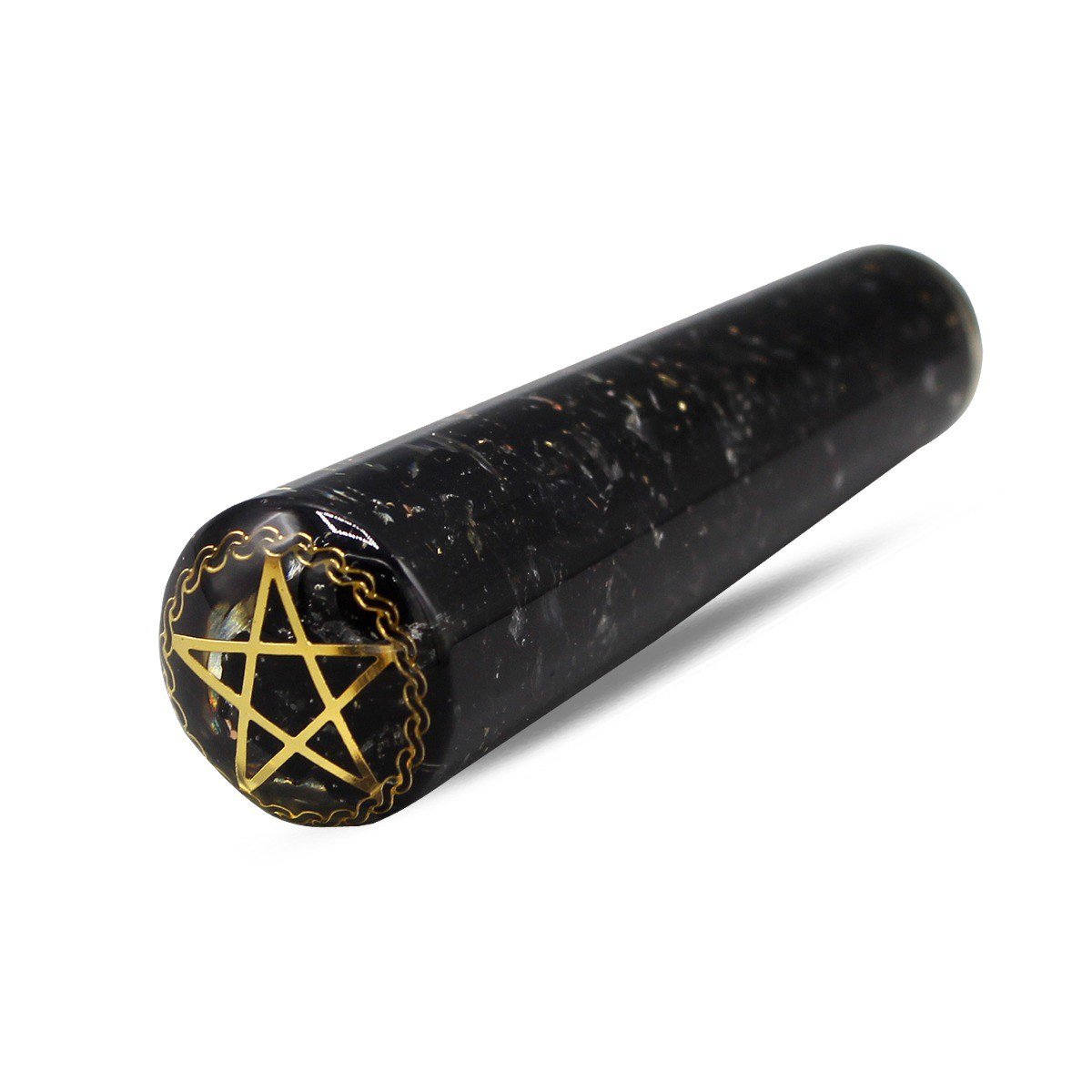 Orgone Wand Round-Black Tourmalinepentacle