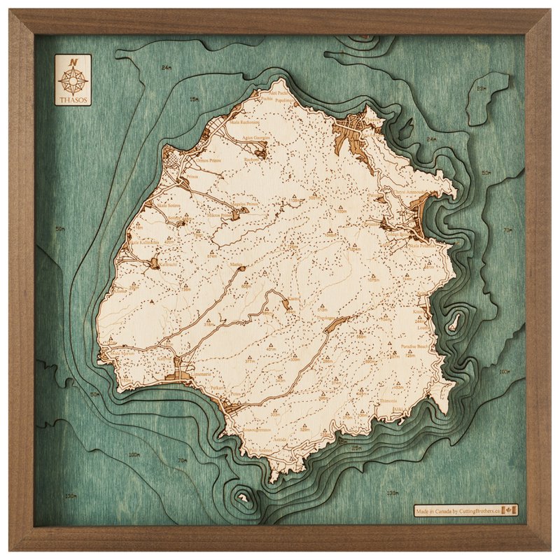 THASOS - 3D trævægkort - version S