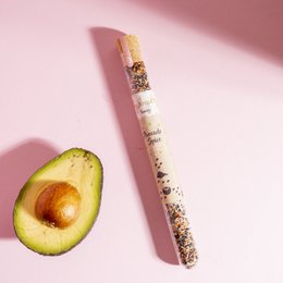 Avocado spice mix with a blend of aromatic spices, perfect for seasoning dishes.