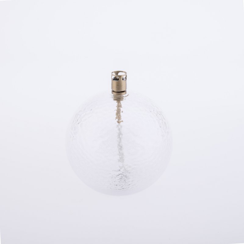 Olielamp Ronde laiton martelé M