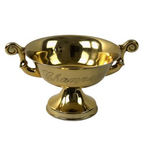 Champagne bowl, gold, aluminum, 61x48x31 cm