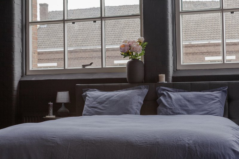 Linen duvet cover set Dusty Blue