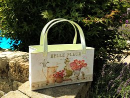 Metal fleur bag