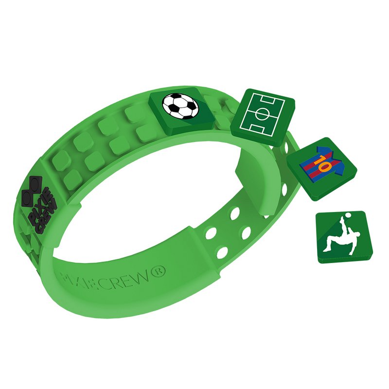 PIXIE CREW pixel justerbart armbånd GRØN fodbold
