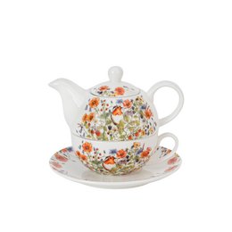 DUO FLOWERS Tea for One, 350ml, WILD BIRD, Giftbox