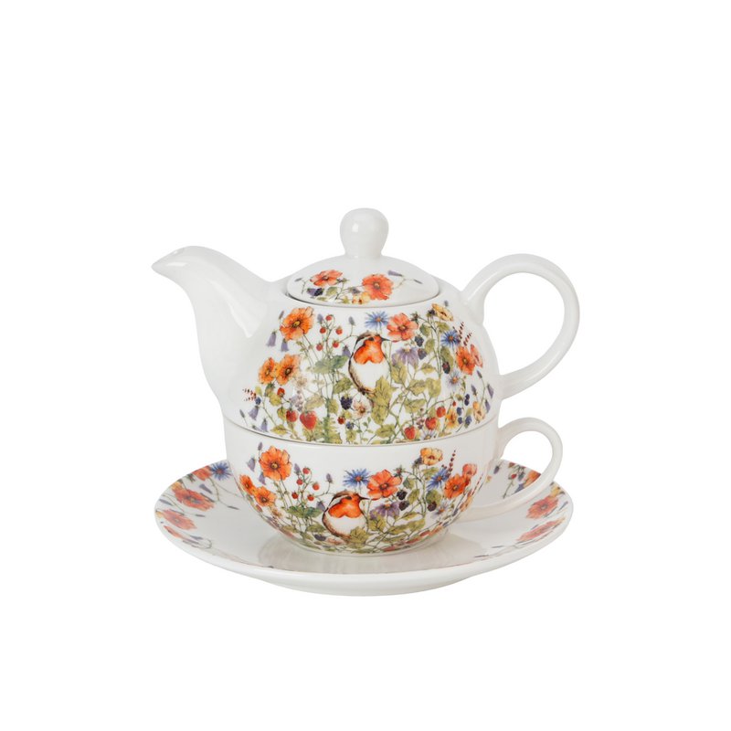 DUO FLOWERS Tea for One, 350ml, WILD BIRD, Giftbox
