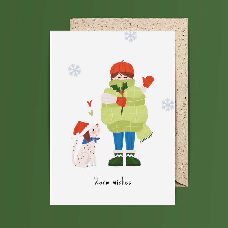 conjunto de tarjetas de navidad