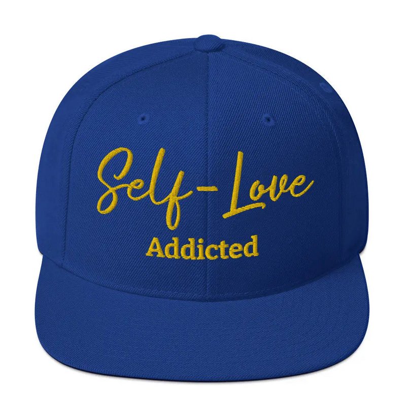 Chapeau Snapback Self Love Addicted avec broderie