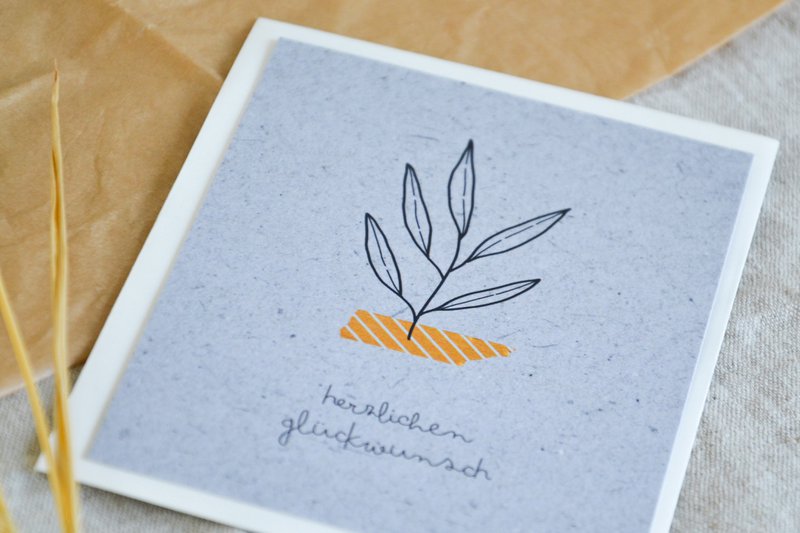 Postkarte "Herzlichen Glückwunsch"