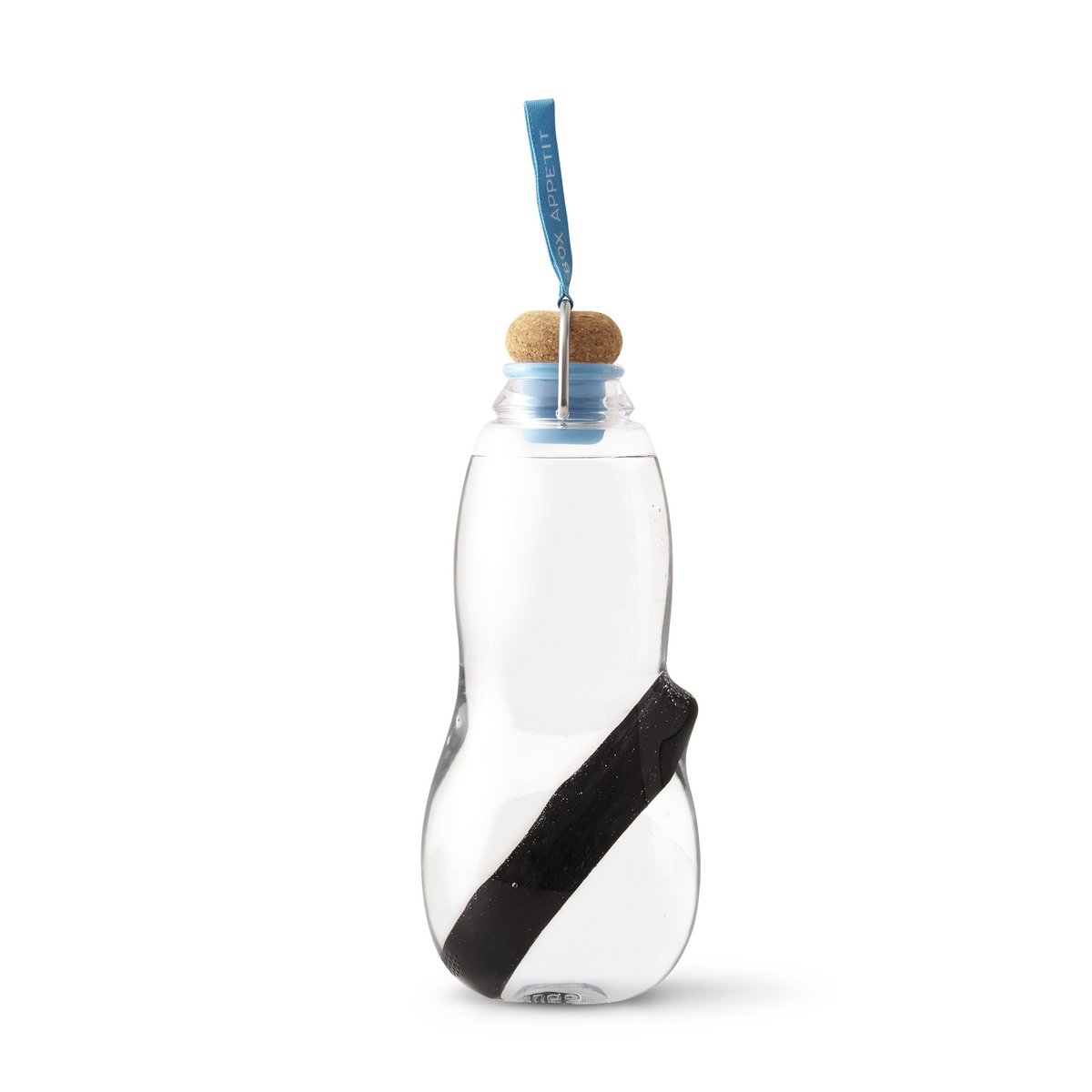 Eau Good – Blaue Wasserflasche + Binchotan-Kohlefiltersystem 800 ml