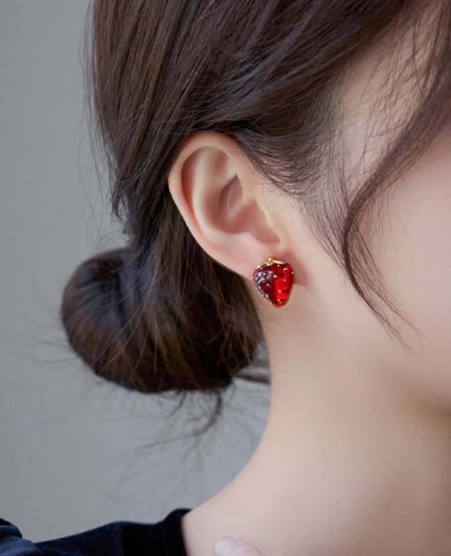 Zoete Aardbei Sieraden Set