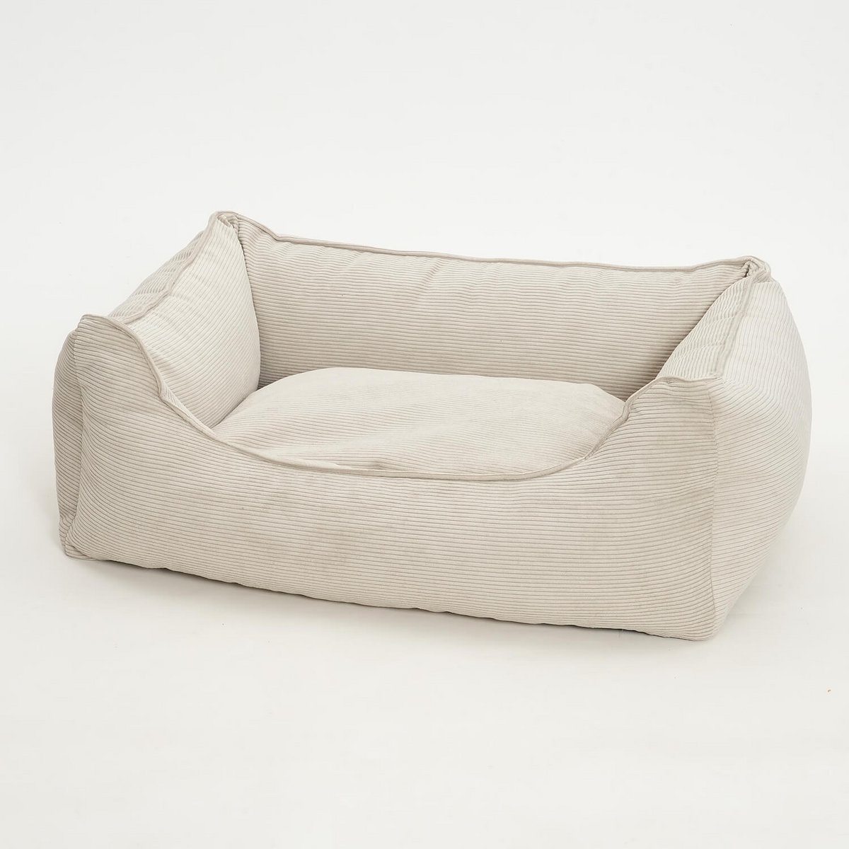 Hundebett Box Bett Chelsea Cord gravel
