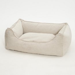 Hundebett Box Bett Chelsea Cord gravel