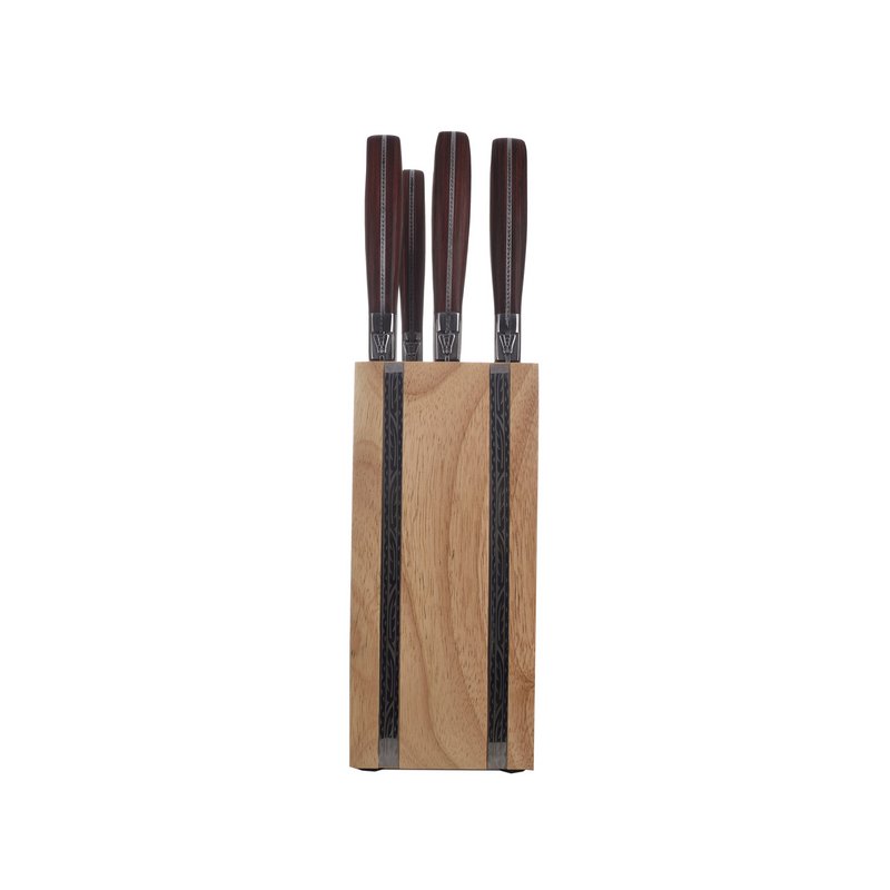 Blok med 4 Laguiole Heritage kokkeknive