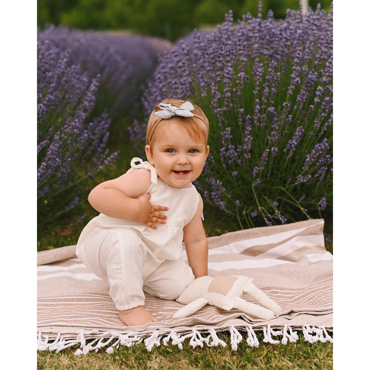Unisex linen/cotton romper